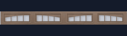 Window 4-Pane Double Arch
